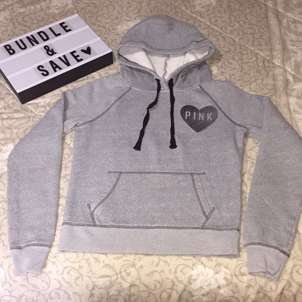 PINK Victoria's Secret Heather Gray Hoodie